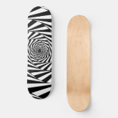 Abstracte spirale trappenart voor zwart-wit persoonlijk skateboard (Voorkant)