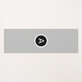 Abstracte spirale trappenart voor zwart-wit yogamat (Achterkant (horizontaal))