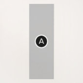 Abstracte spirale trappenart voor zwart-wit yogamat (Achterkant)