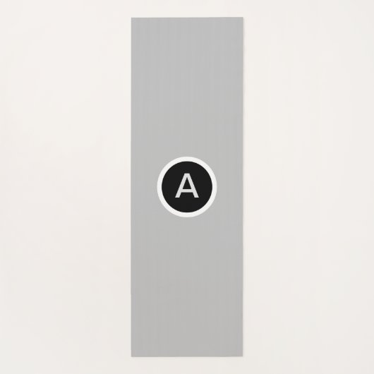 Abstracte spirale trappenart voor zwart-wit yogamat (Achterkant)