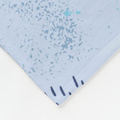 Abstracte spiralen en lijnen fleece deken (Hoek)