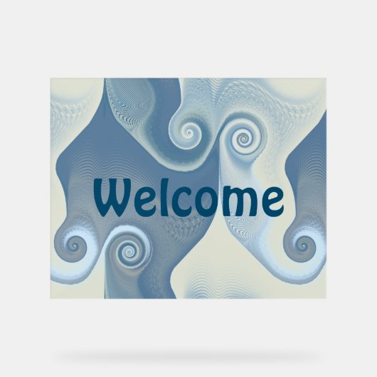 Abstracte spiralen van energie - naadloos patroon  acryl bord (Voorkant)