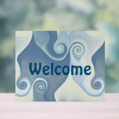 Abstracte spiralen van energie - naadloos patroon  acryl bord (Neutraal)