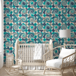 Abstracte spiralen van energie - naadloos patroon  behang