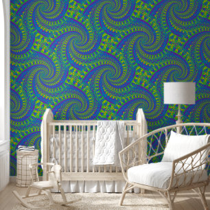 Abstracte spiralen van energie - naadloos patroon  behang