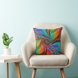 Abstracte spiralen van energie - naadloos patroon  kussen