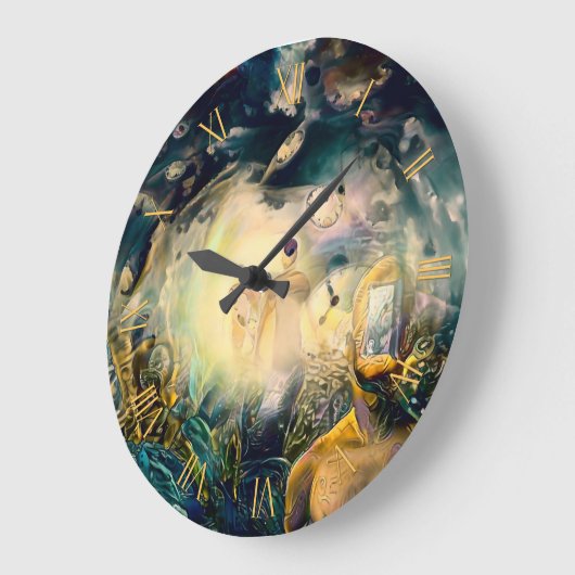 Abstracte spirituele dromen grote klok (Hoek)