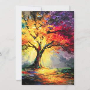 Abstracte Spirituele Natuur Levensboom Aankondiging