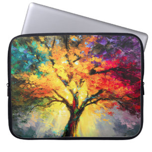 Abstracte Spirituele Natuur Levensboom Laptop Sleeve