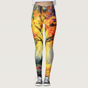 Abstracte Spirituele Natuur Levensboom Leggings