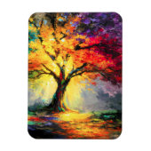 Abstracte Spirituele Natuur Levensboom Magneet (Verticaal)