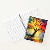 Abstracte Spirituele Natuur Levensboom Notitieboek (Binnen)