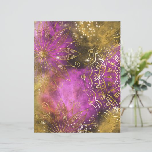 Abstracte spirituele yoga (Staand voorkant)