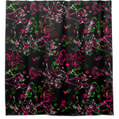 Abstracte splaatstpenseel modern, stijlvol fashion douchegordijn (Voorkant)