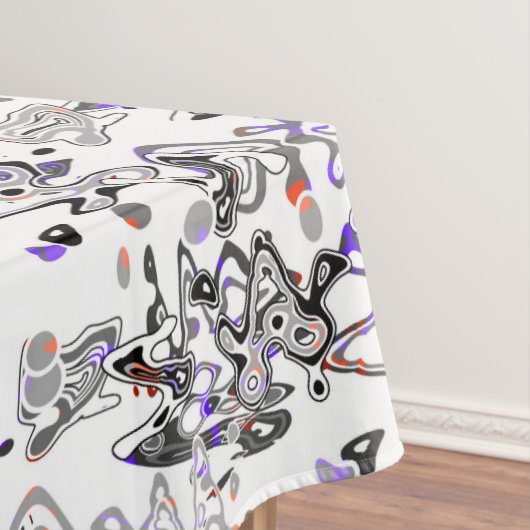 Abstracte splaatstpenseel modern, stijlvol fashion tafelkleed (Voorbeeld)