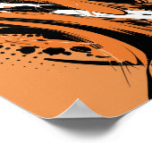 Abstracte splash van steden poster (Hoek)