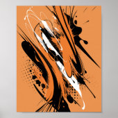 Abstracte splash van steden poster (Voorkant)