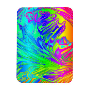 Abstracte Splashend regenboogvloeistof Magneet