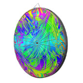 Abstracte Splashing regenboogvloeistof Dartbord (Voorkant Rechts)