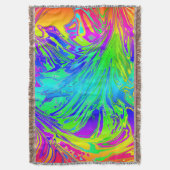 Abstracte Splashing regenboogvloeistof Deken (Voorkant Verticaal)