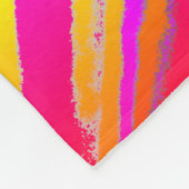 Abstracte Splashing regenboogvloeistof Fleece Deken (Hoek)