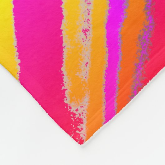 Abstracte Splashing regenboogvloeistof Fleece Deken (Hoek)