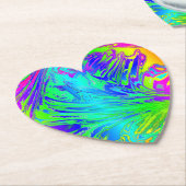 Abstracte Splashing regenboogvloeistof Kartonnen Onderzetters (Gekanteld)