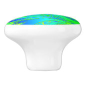 Abstracte Splashing regenboogvloeistof Keramische Knop (Zijkant)