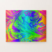 Abstracte Splashing regenboogvloeistof Legpuzzel (Horizontaal)