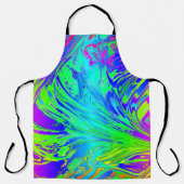 Abstracte Splashing regenboogvloeistof Schort (Voorkant)