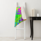 Abstracte Splashing regenboogvloeistof Sherpa Deken (In situ)