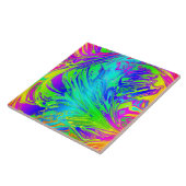 Abstracte Splashing regenboogvloeistof Tegeltje (Zijkant)