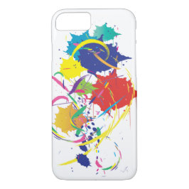 Abstracte Splatter Paint Vector Digital Art Cool iPhone 8/7 Hoesje