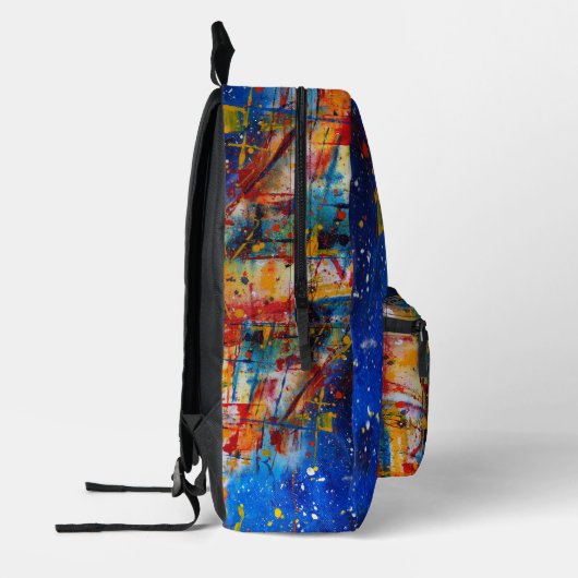 Abstracte Splatterverf Bedrukte Rugzak (Links)