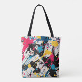 Abstracte Spletters Naadloos patroon Sierkussen Tote Bag (Achterkant)