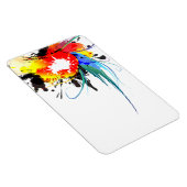 Abstracte Spletters van Wilde Parrot Paint Magneet (Rechterzijde)