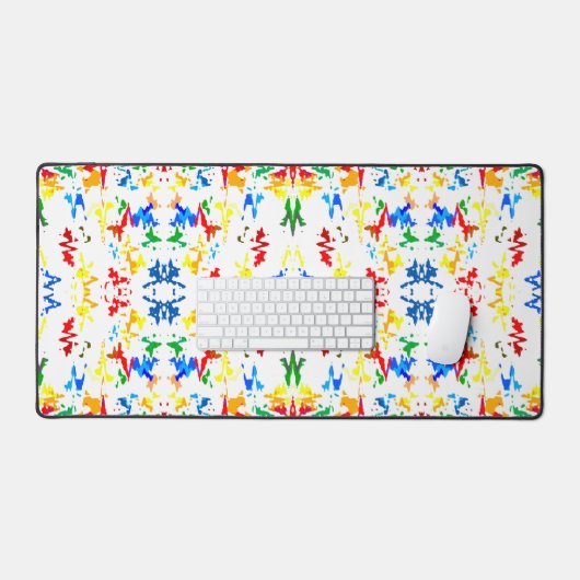 Abstracte spoelbeestjes bureaumat (Keyboard & Muis)