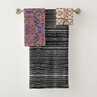 Abstracte spooky seizoen handdoek set