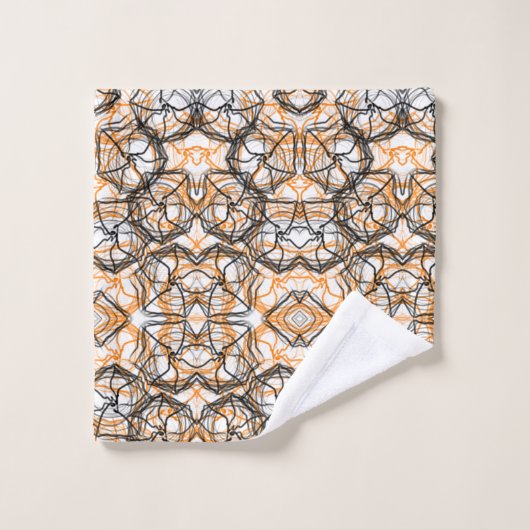 Abstracte spooky seizoen handdoek set (Wasdoekje)