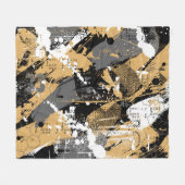 Abstracte sport, graffiti stijl fleece deken (Voorkant (Horizontaal))