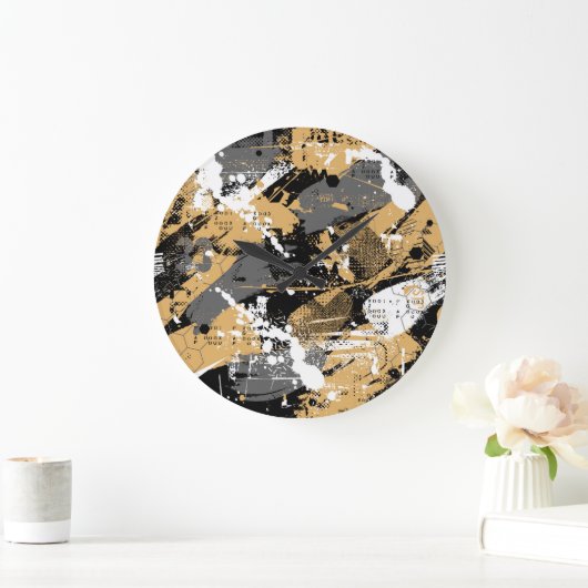 Abstracte sport, graffiti stijl grote klok (Huis)