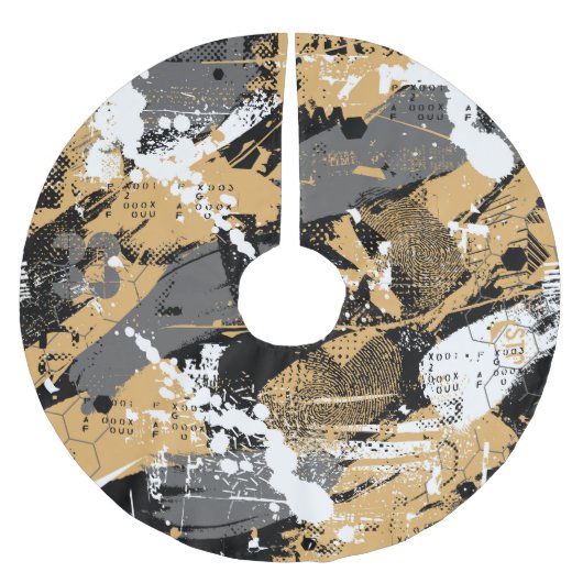 Abstracte sport, graffiti stijl kerstboom rok (Voorkant)