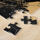 Abstracte sport, graffiti stijl legpuzzel (Zijkant)