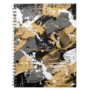 Abstracte sport, graffiti stijl notitieboek