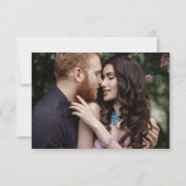 Abstracte sprankelende humeurige oceaan strand QR RSVP Kaartje (Achterkant)