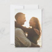 Abstracte sprankelende oceaan strand bruiloft QR c RSVP Kaartje (Achterkant)