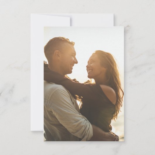 Abstracte sprankelende oceaan strand bruiloft QR c RSVP Kaartje (Achterkant)