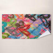 Abstracte Spray Paint Texture Background, street, Badhanddoek (Badhanddoek)