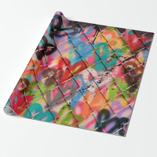 Abstracte Spray Paint Texture Background, street, Cadeaupapier (Uitgerold)