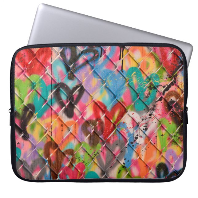 Abstracte Spray Paint Texture Background, street, Laptop Sleeve (Voorkant)